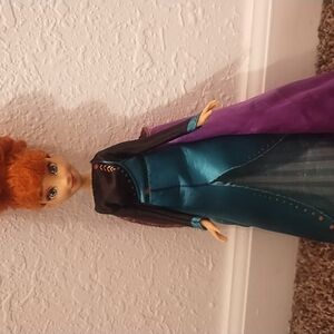 Disney Princess Anna Doll - Purple and Blue